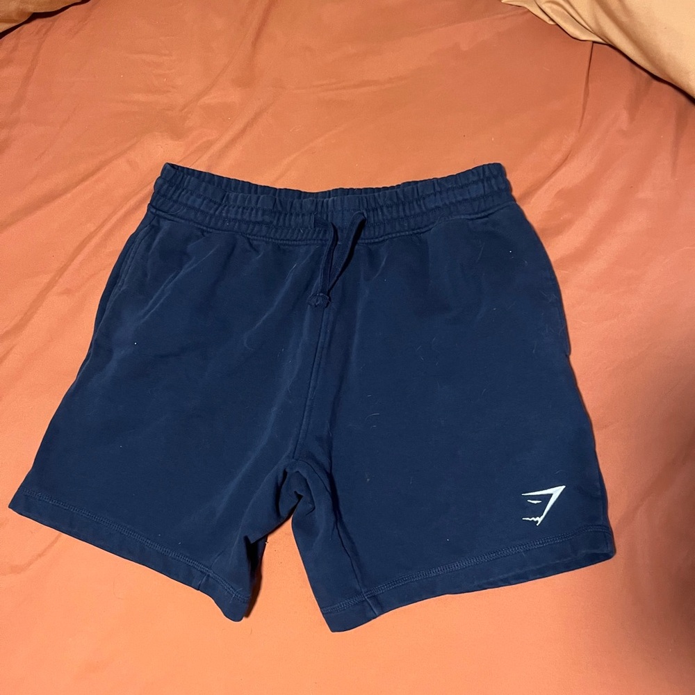 Gymshark Blue Athletic Shorts with Elastic Waistband